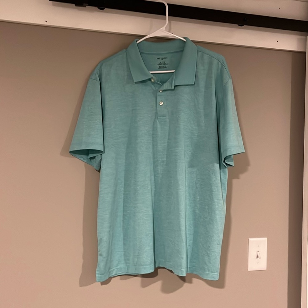 Men’s Blue Dot Print Polo